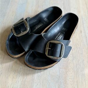 Birkenstock Madrid Big Buckle- Black